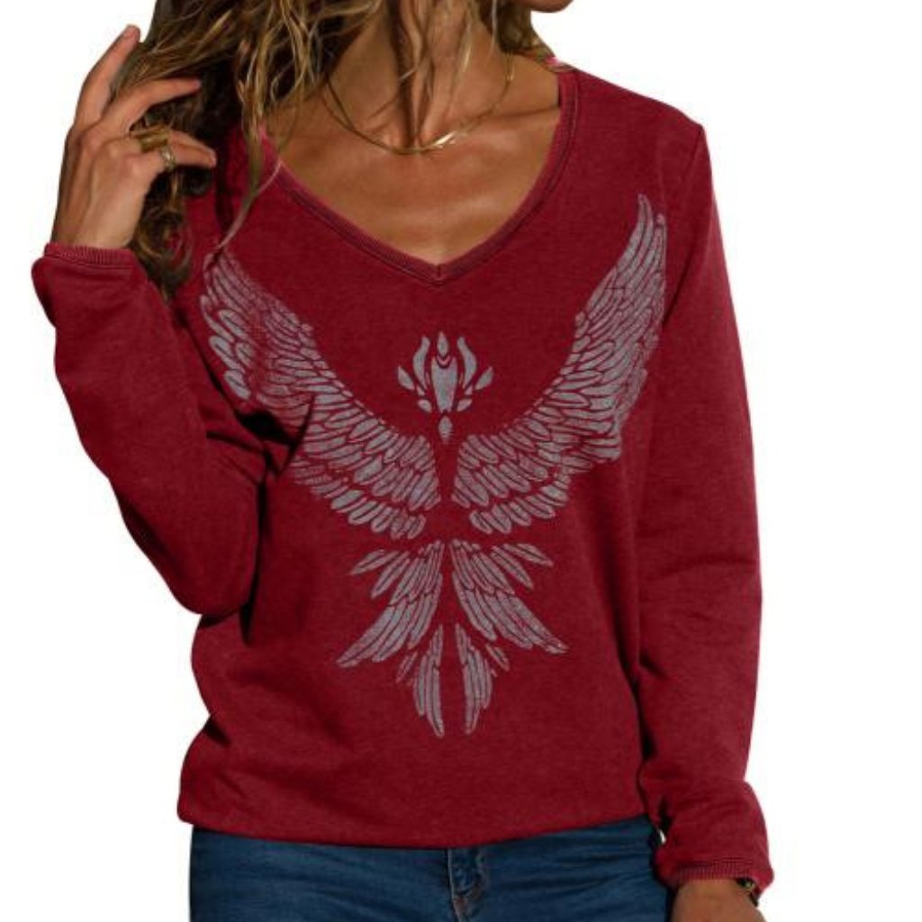 Eagle Print Pullover